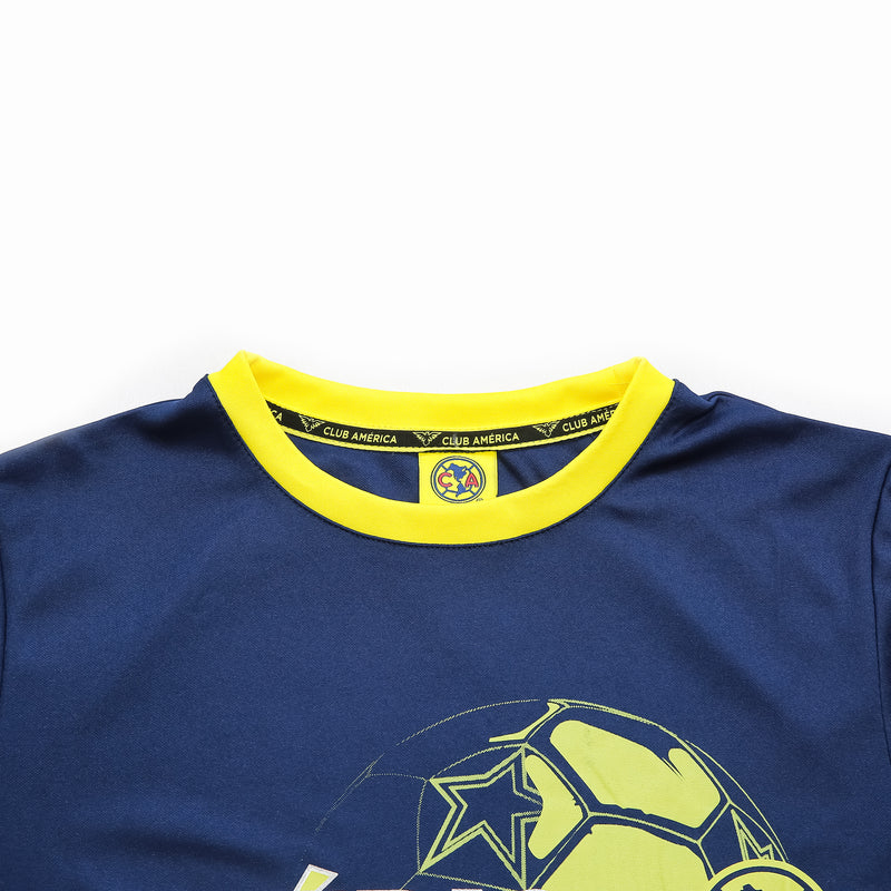 Club America Youth Graphic Polyester T-Shirt