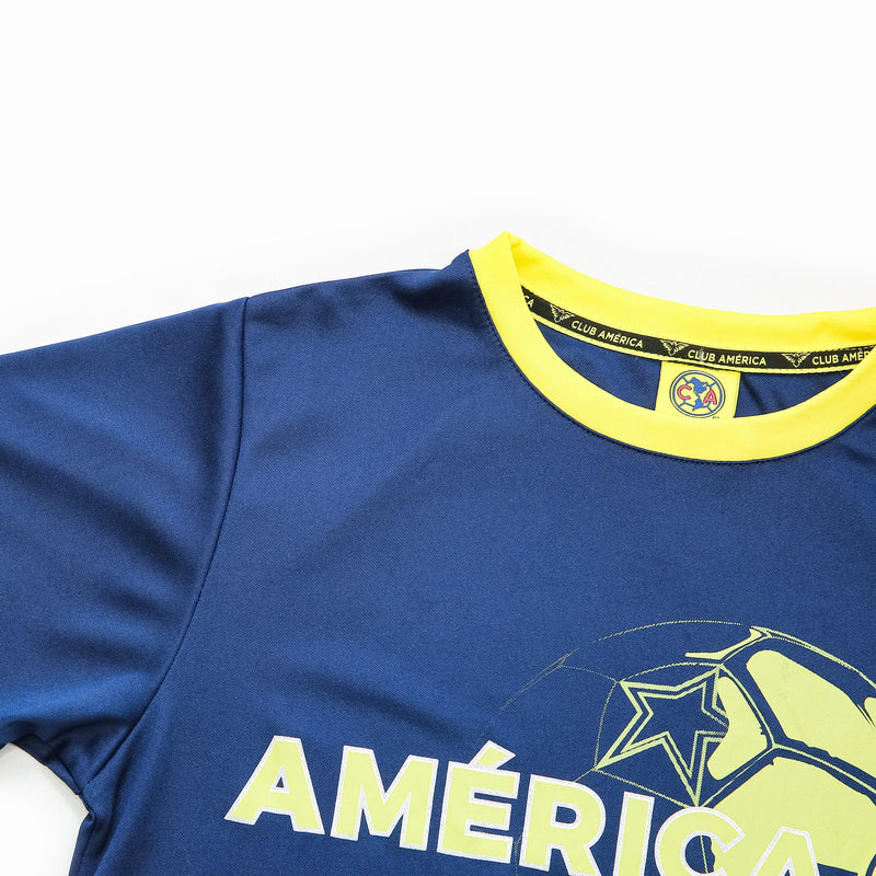Club America Youth Graphic Polyester T-Shirt