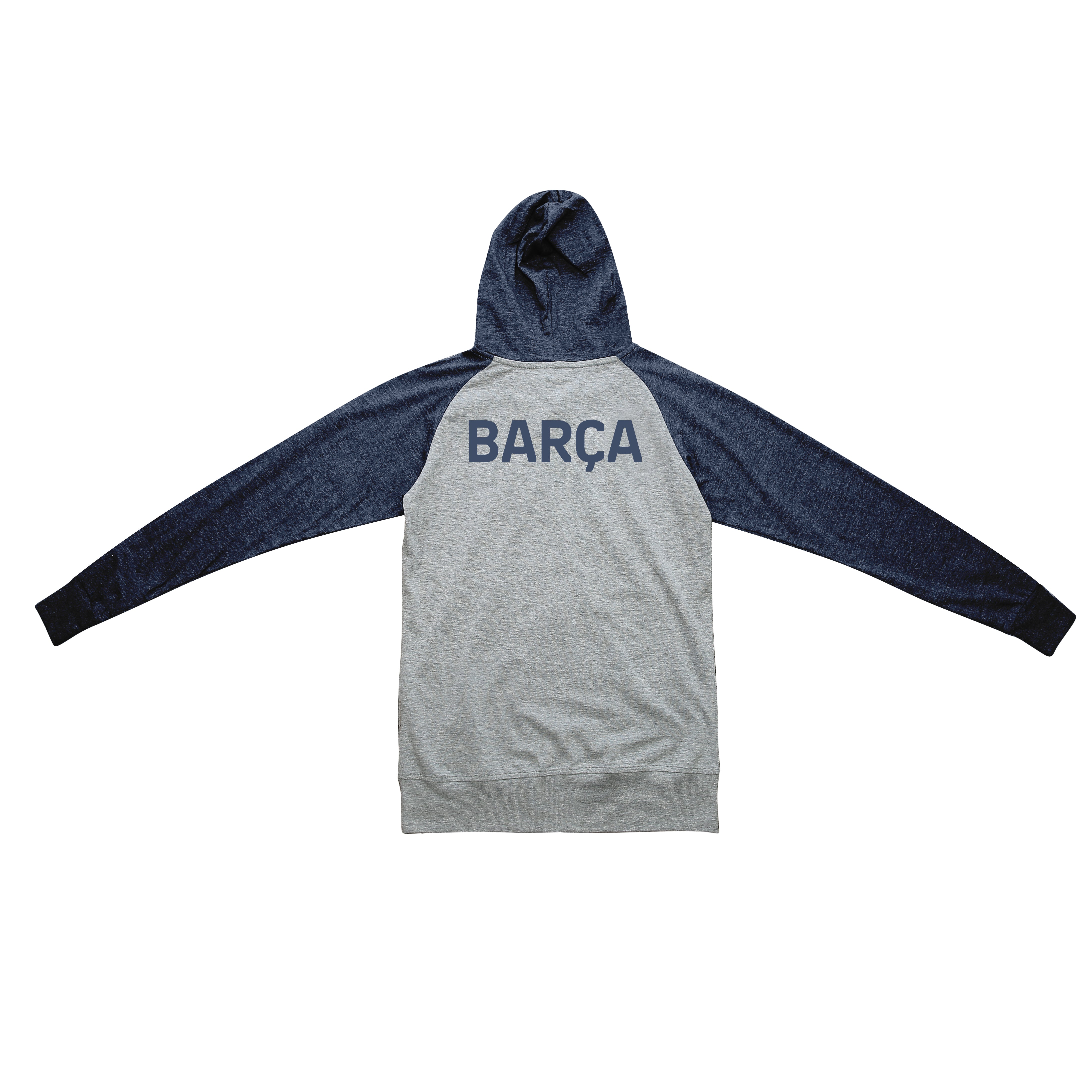 FC Barcelona Youth Lightweight Full-Zip Hoodie - Maroon by Icon Sports