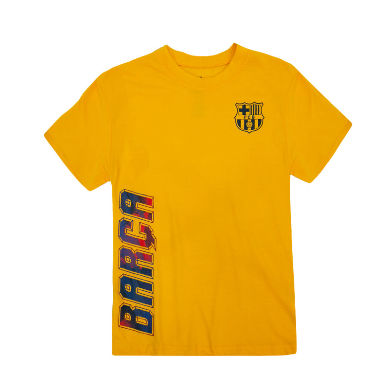 FC Barcelona Youth T-Shirt - Yellow by Icon Sports