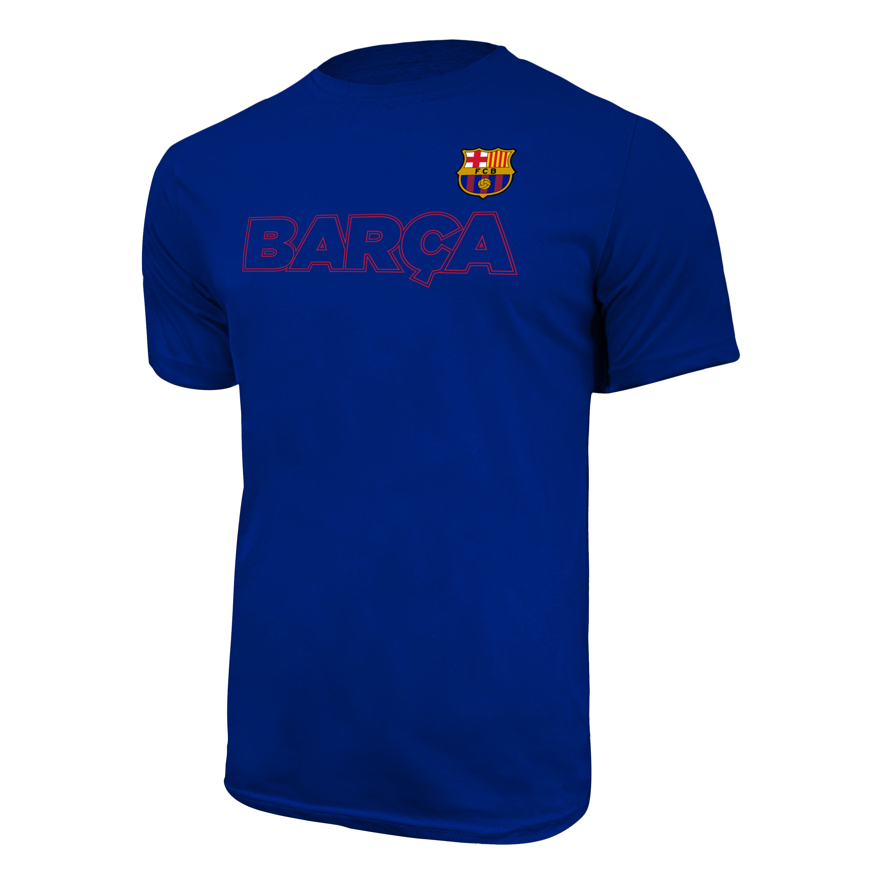 FC Barcelona Outline T-Shirt - Maroon by Icon Sports