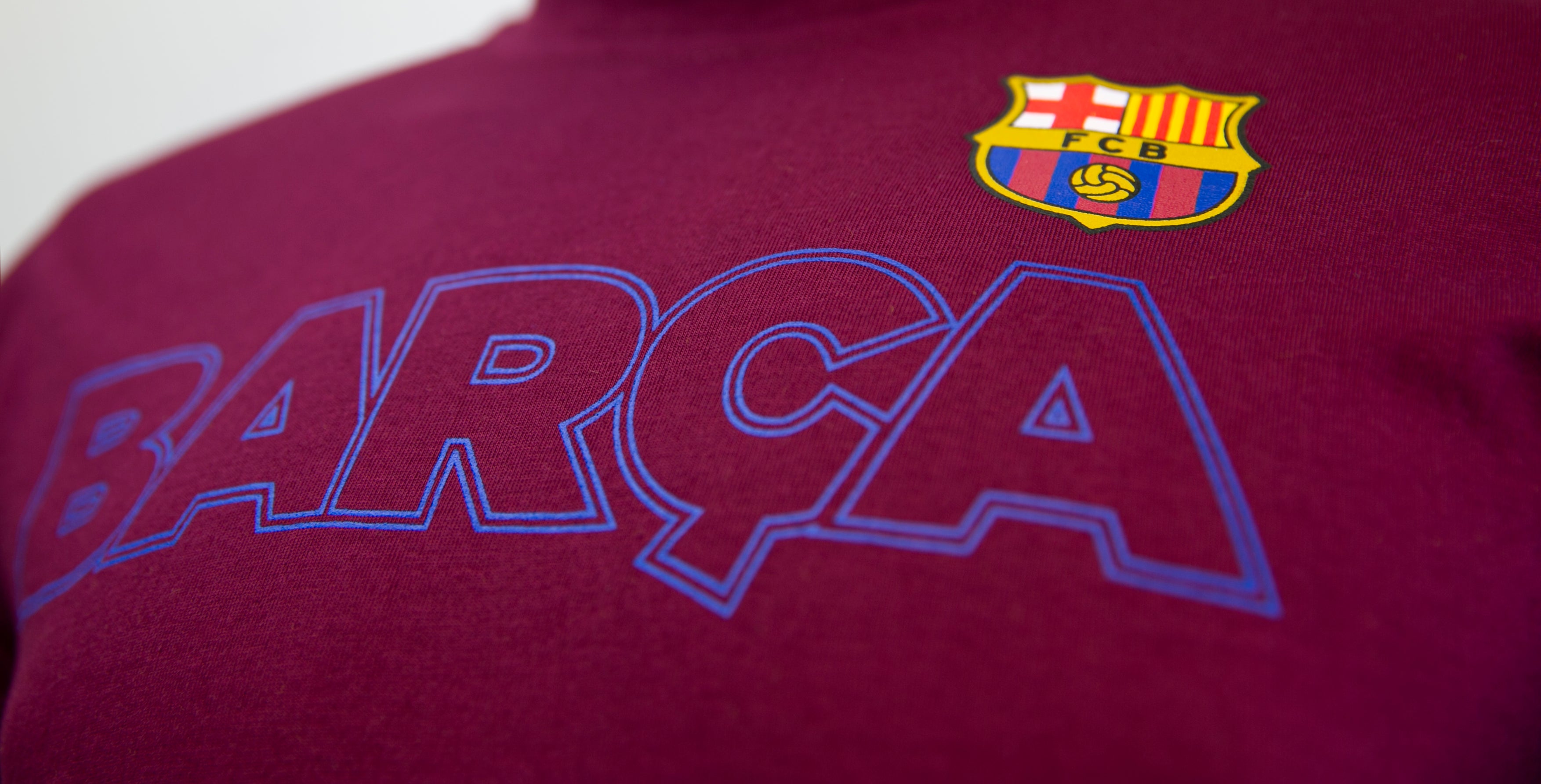 FC Barcelona Outline T-Shirt - Navy by Icon Sports