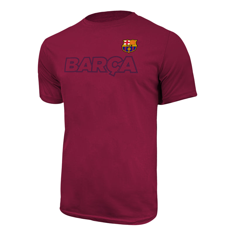 FC Barcelona Outline T-Shirt - Royal Blue by Icon Sports