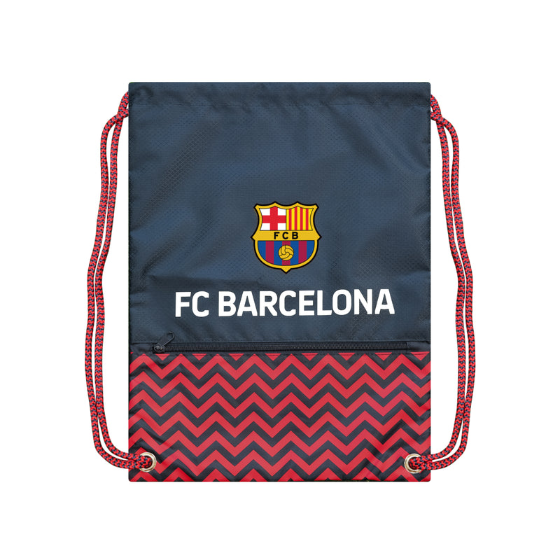 FC Barcelona Zig-Zag Cinch Bag by Icon Sports