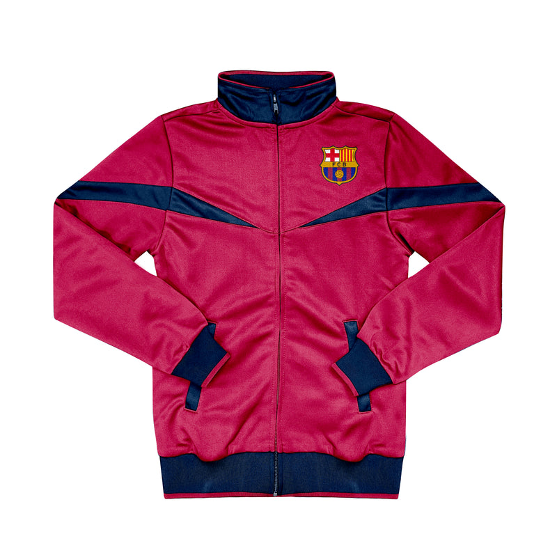FC Barcelona Youth Full-Zip Bar??a Track Jacket - Navy by Icon Sports