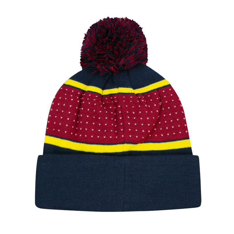 FC Barcelona Dotted Bar??a Pom Beanie by Icon Sports