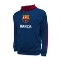 FC Barcelona Side Step Pullover Hoodie - Navy by Icon Sports