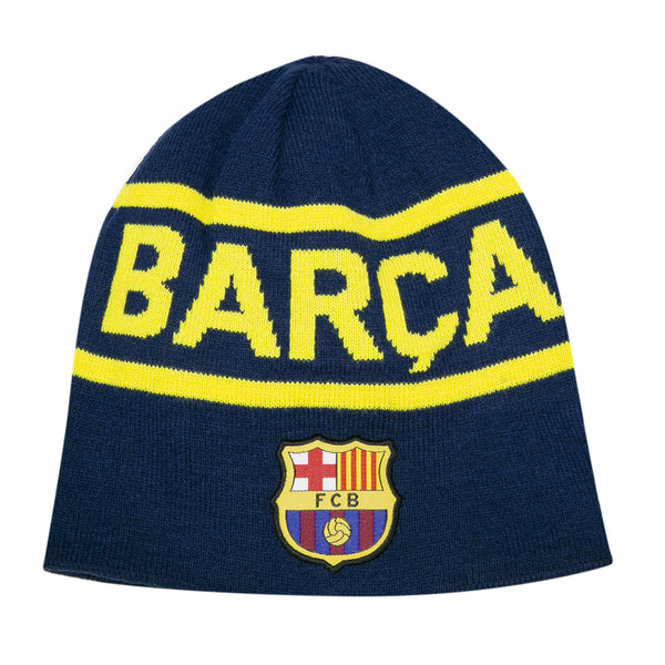 FC Barcelona Bar??a Reversible Beanie by Icon Sports