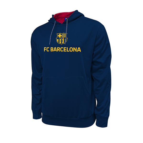 FC Barcelona Hyper OL Pullover Hoodie - Navy by Icon Sports