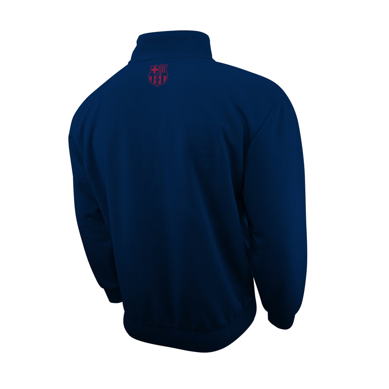 FC Barcelona "Centering" Adult Full-Zip Track Jacket - Navy by Icon Sports