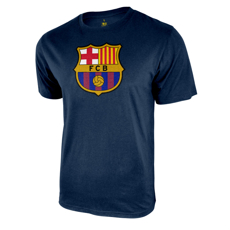 FC Barcelona Color Logo T-Shirt - Black by Icon Sports