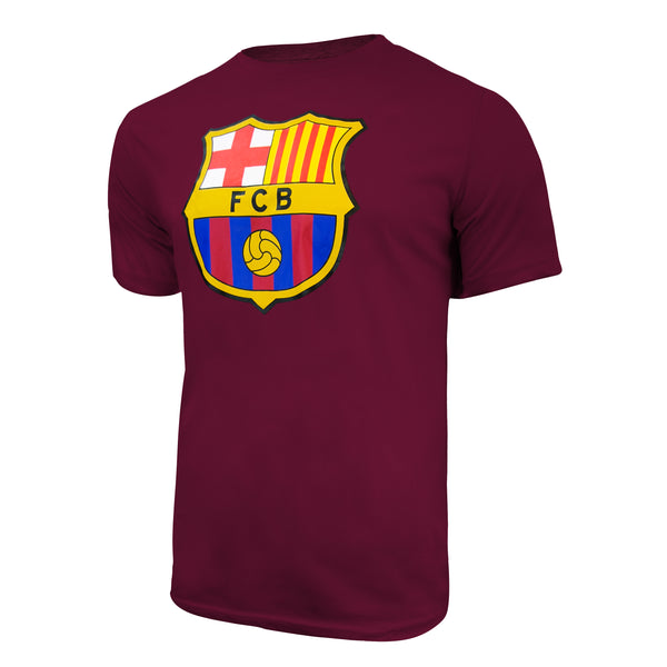 FC Barcelona Color Logo T-Shirt - Maroon by Icon Sports