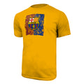 FC Barcelona Color Distressed Logo T-Shirt - Dark Heather by Icon Sports