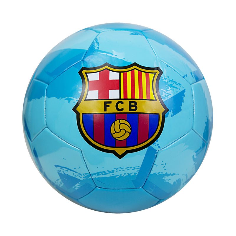 FC Barcelona Brush Size 5 Soccer Ball - Teal by Icon Sports