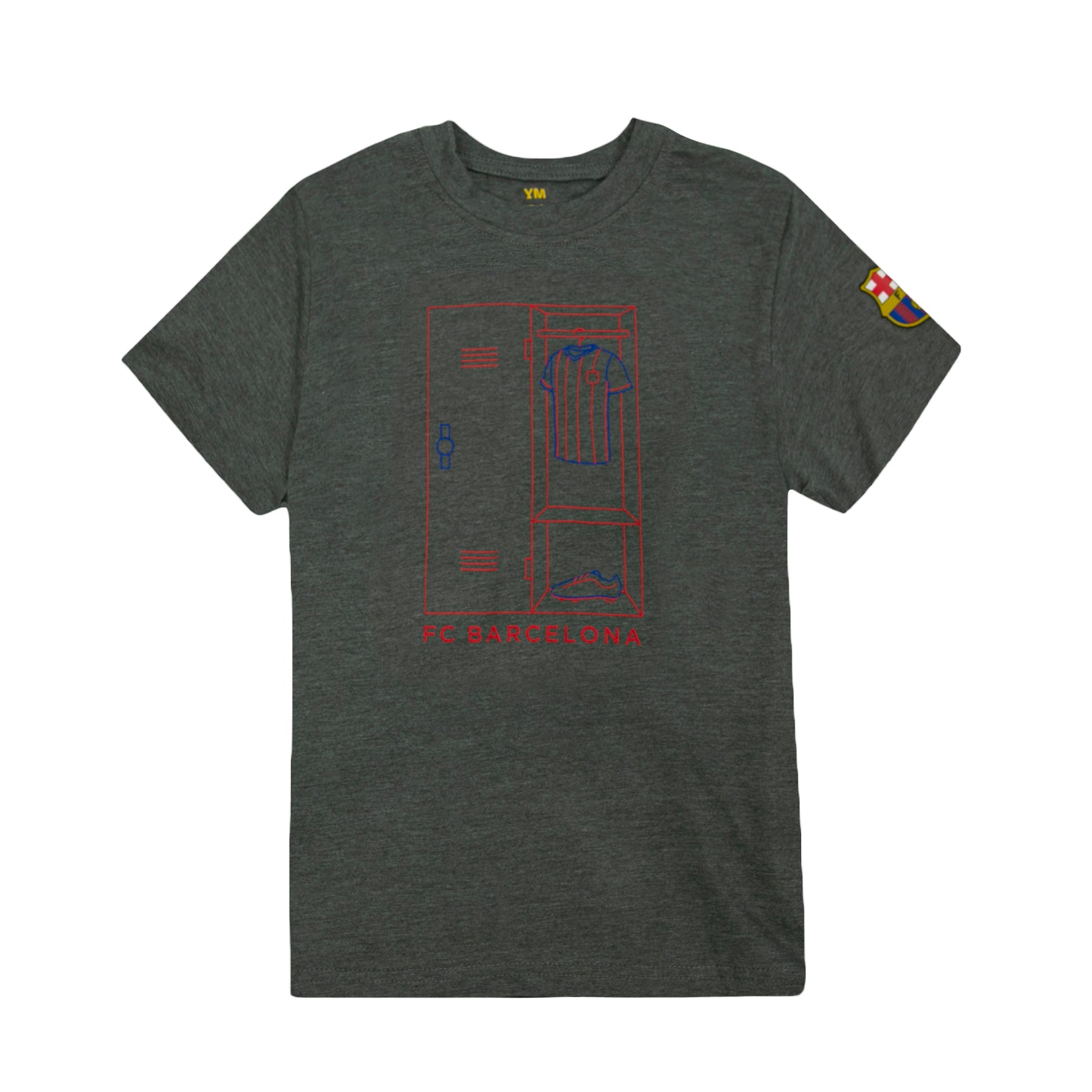 FC Barcelona "Next Play" Youth T-Shirt - Dark Heather Grey by Icon Sports