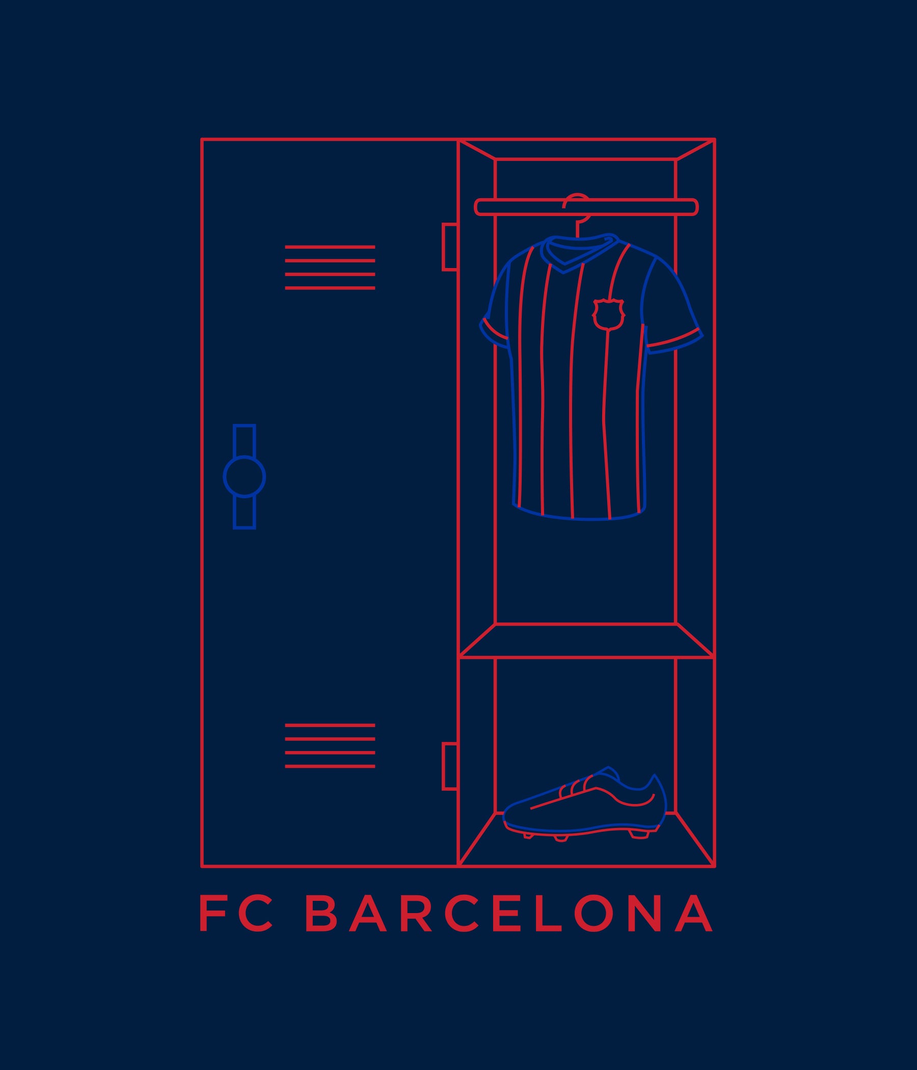 FC Barcelona "Next Play" Youth T-Shirt - Navy by Icon Sports