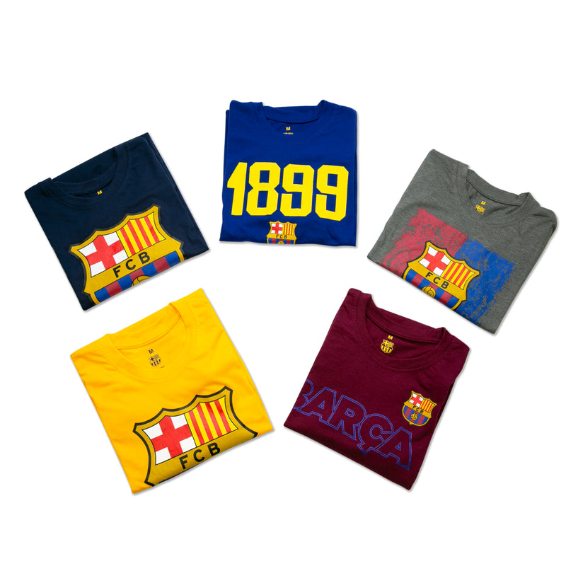 FC Barcelona Adult Graphic T-Shirt Bundle by Icon Sports
