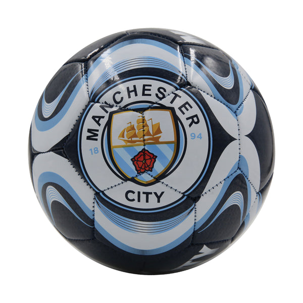 Manchester City Navy Coined Size 5 Soccer Ball by Icon Sports