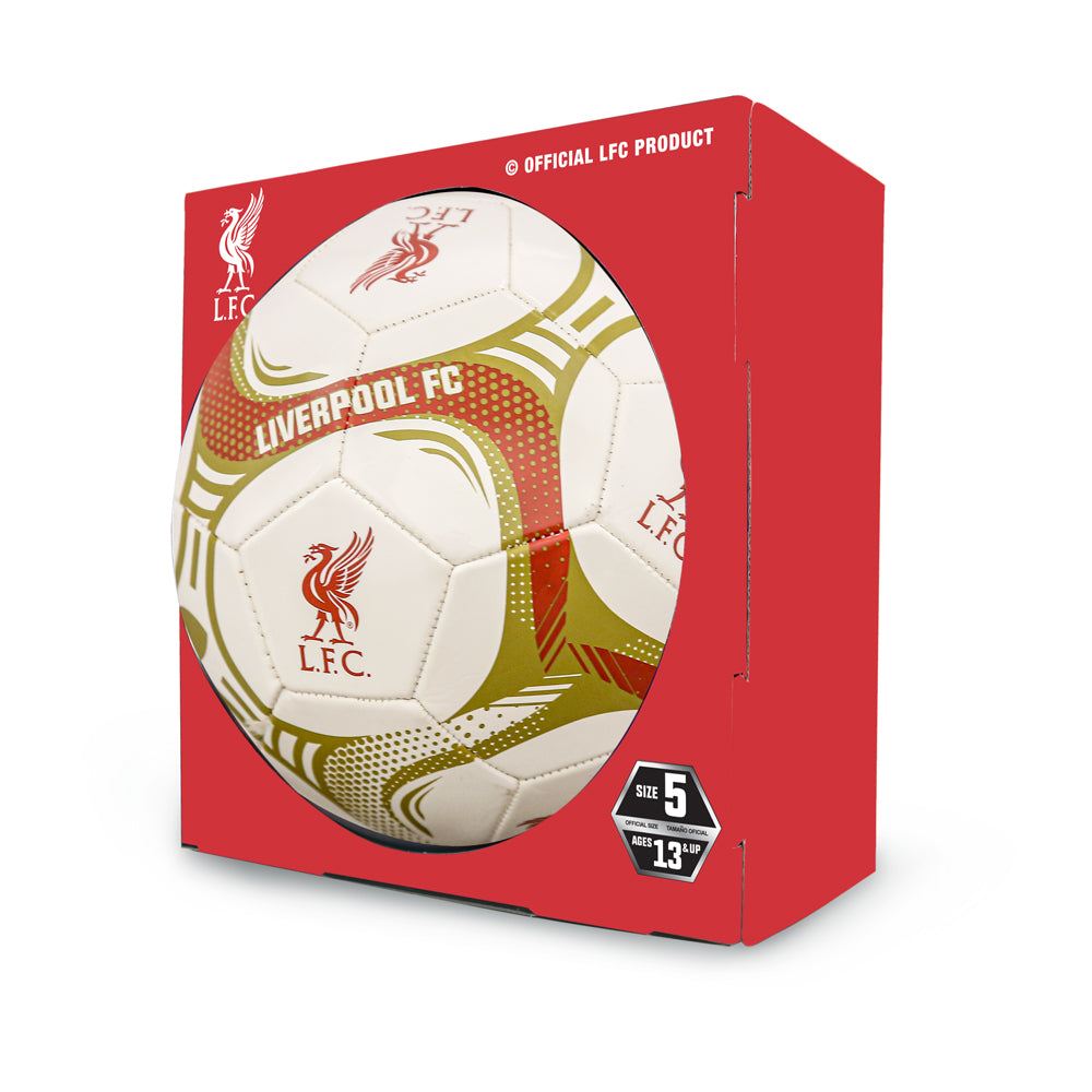 Liverpool FC White Comet Size 5 Soccer Ball