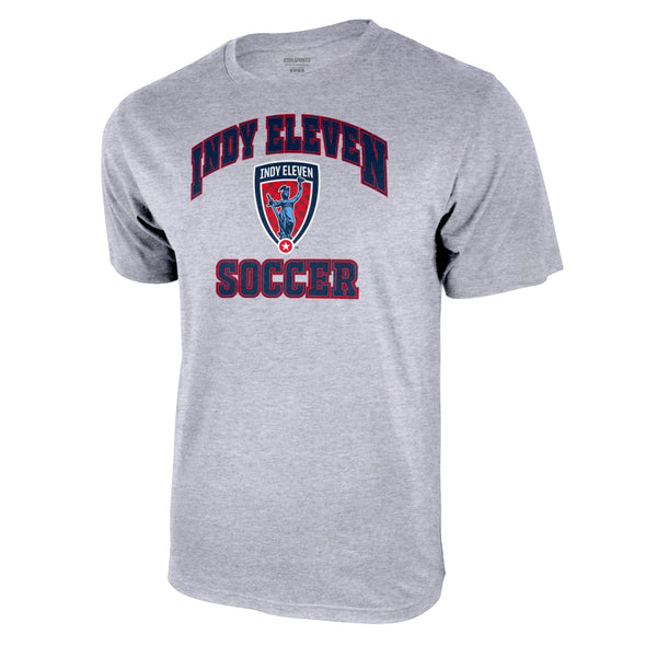 Indy Eleven USL Adult Men's Graphic T-Shirt in Heather Grey by Icon Sports