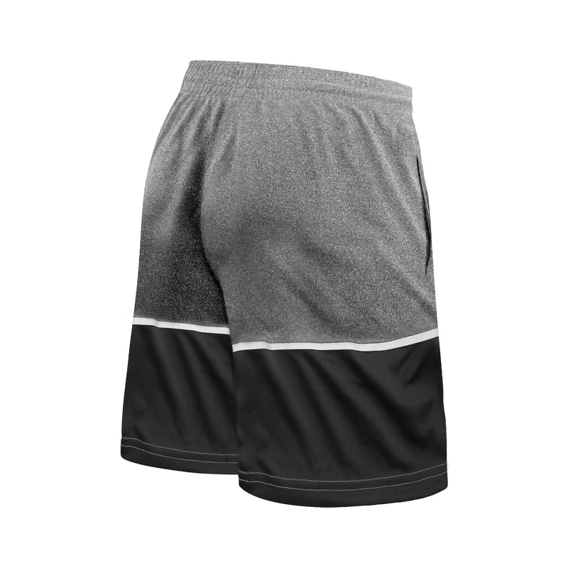 Juventus Men's Reflective Athletic Soccer Shorts in Heather Grey by Icon Sports
