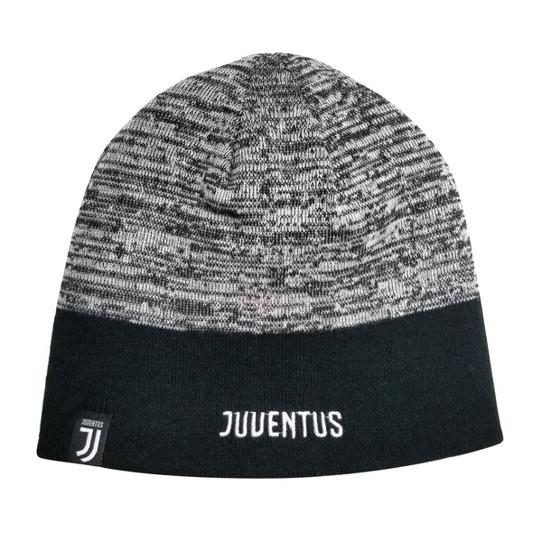 Juventus F.C. Reversible Beanie - Black & White by Icon Sports