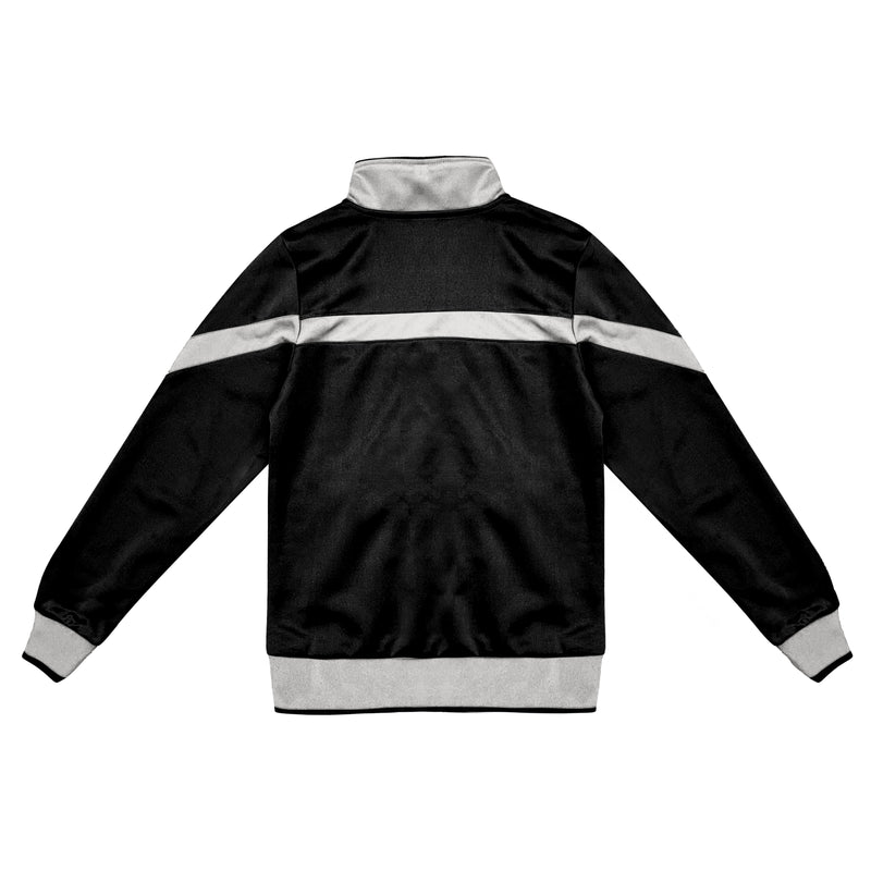 Juventus Full Zip Track Jacket Youth - Black & Gray by Icon Sports