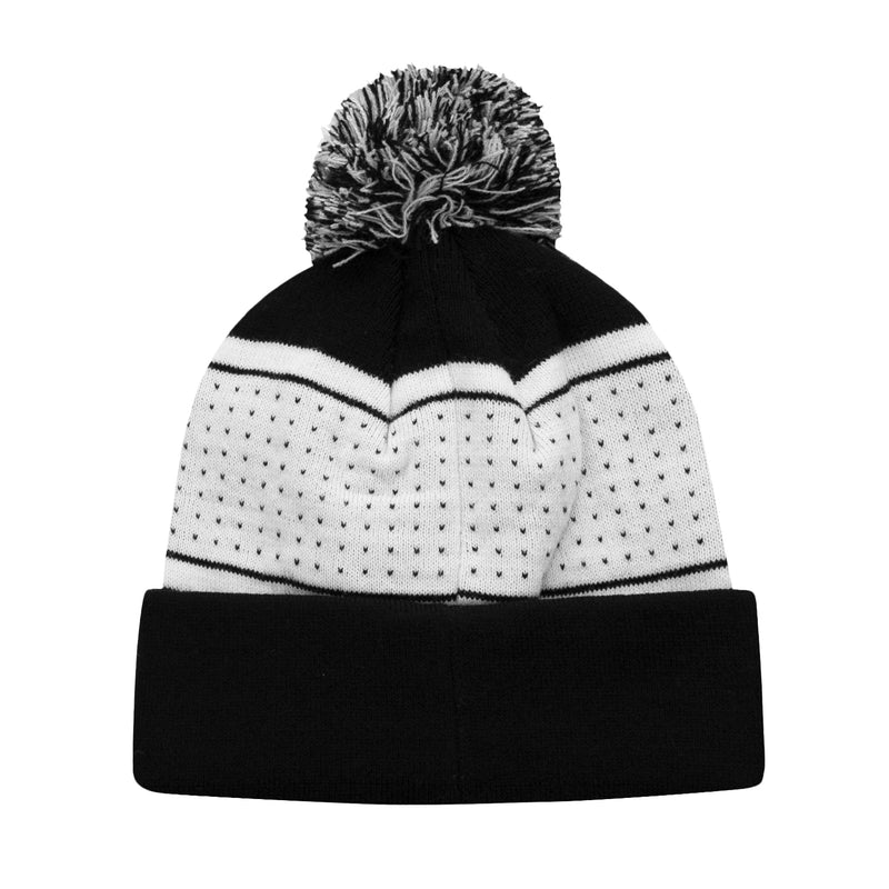 Juventus Youth Pegged Pom Beanie by Icon Sports