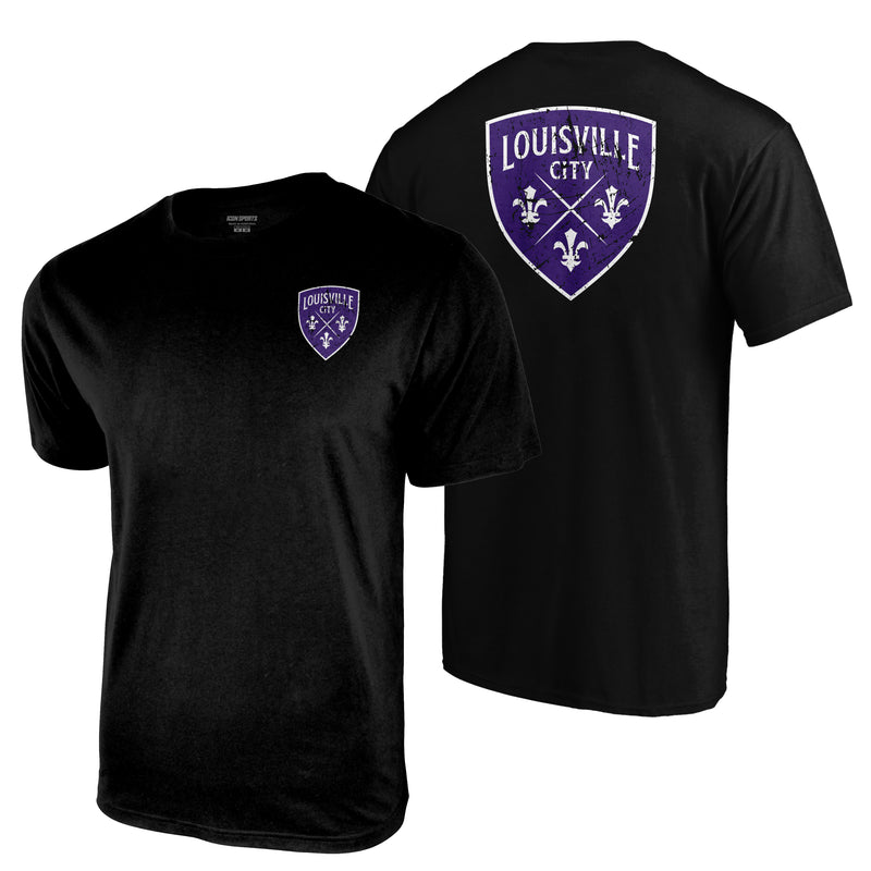 Icon Sports Louisville City USL Adult Men's Graphic T-Shirt in Navy - Shop Louisville City Tees XL / Black