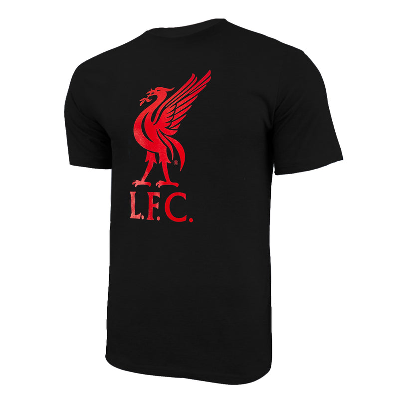 Liverpool FC Liverbird Logo T-Shirt - Deep Heather by Icon Sports