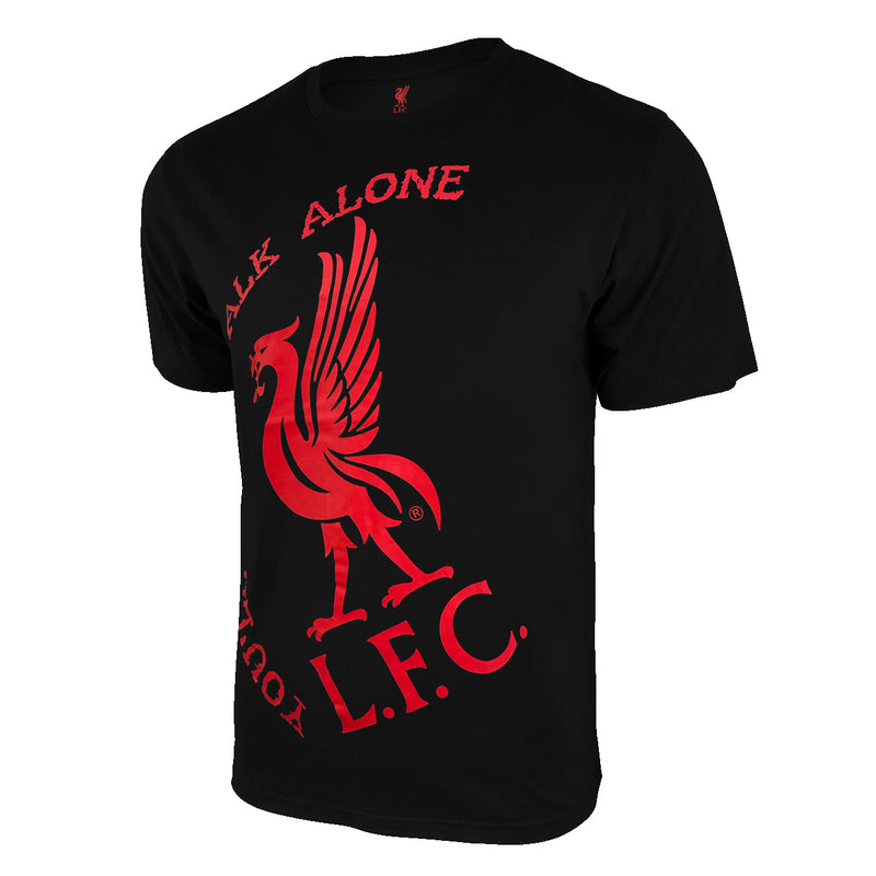 Liverpool FC Walk Alone Graphic T-Shirt - Black by Icon Sports