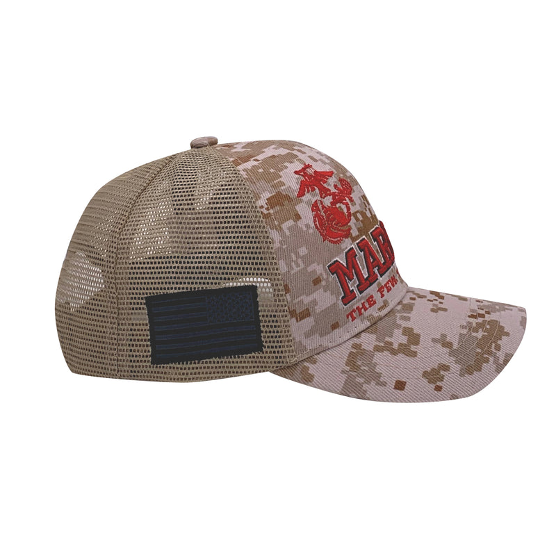 United States Marine Corps Battle Flag Trucker Cap by Icon Sports