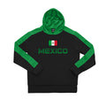 Mexico Youth Side Step Pullover Hooded Sweatshirt - Black by Icon Sports