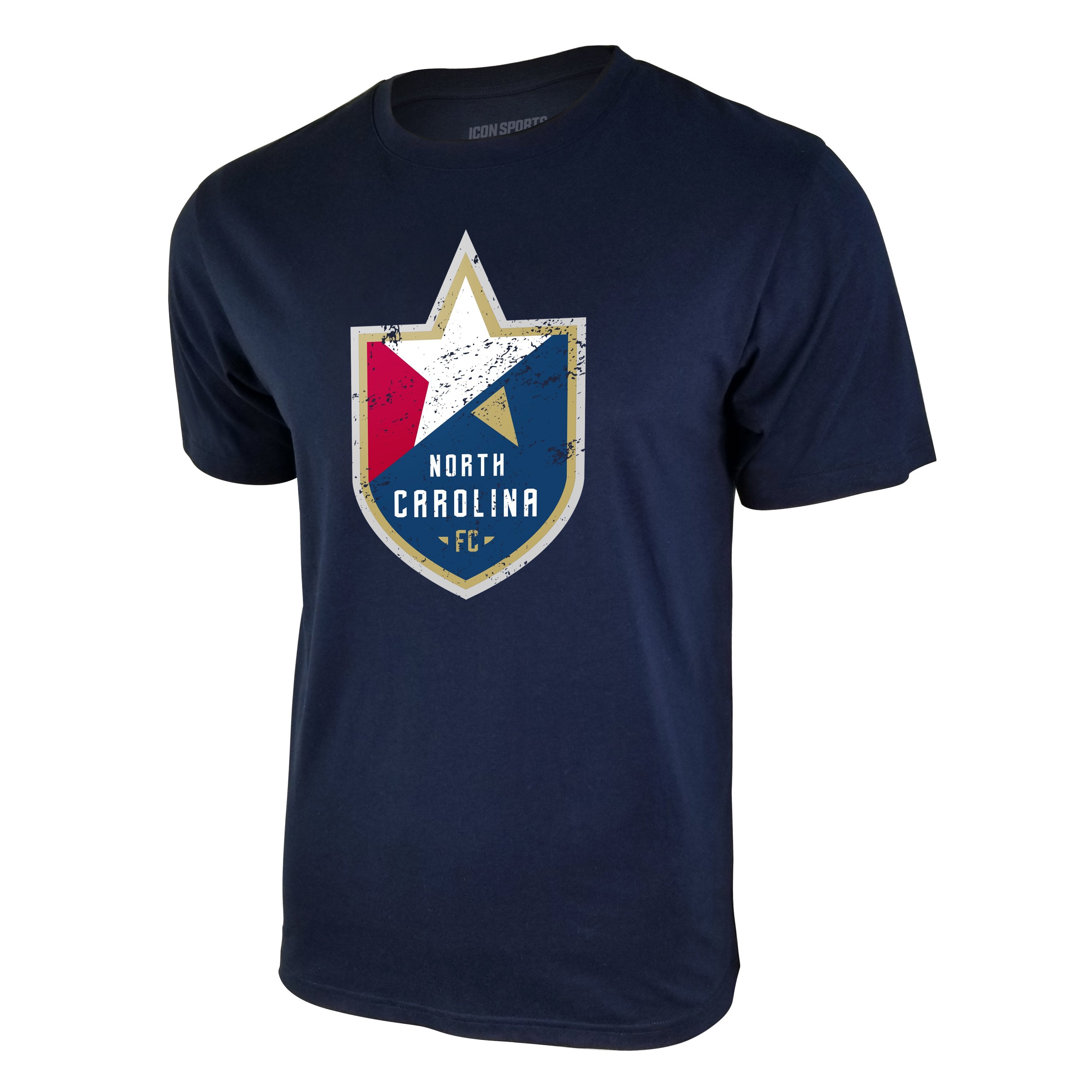 USL North Carolina FC Logo Tee - Navy Blue by Icon Sports