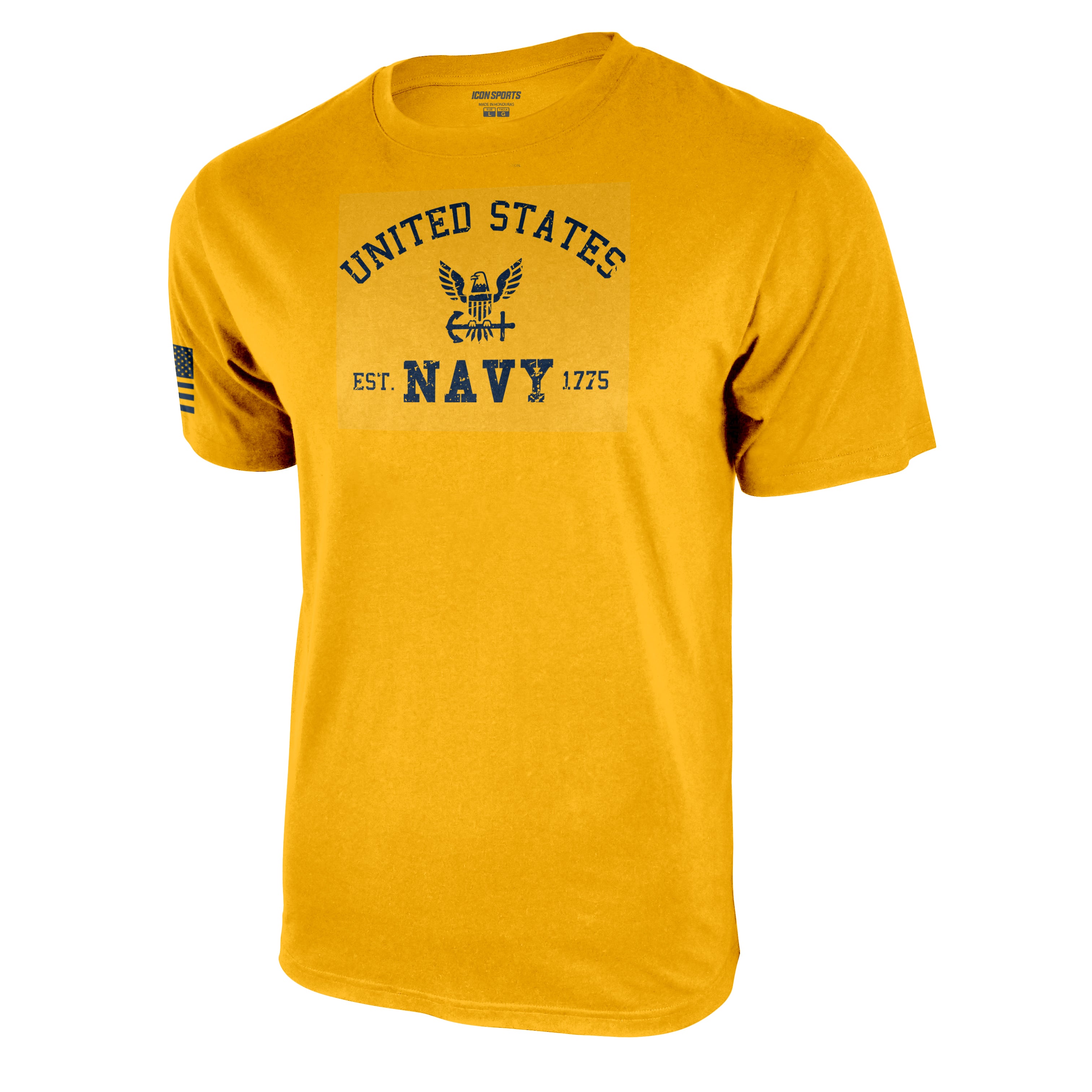 U.S. Navy Arched Adult Graphic T-Shirt by Icon Sports