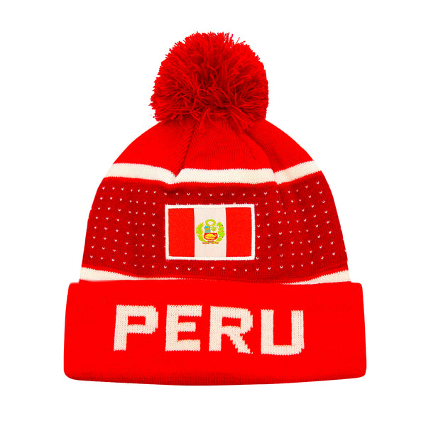 Peru "Pegged" Adult Unisex Beanie by Icon Sports