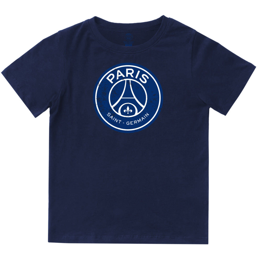 Paris Saint-Germain PSG Youth Distressed Logo T-Shirt