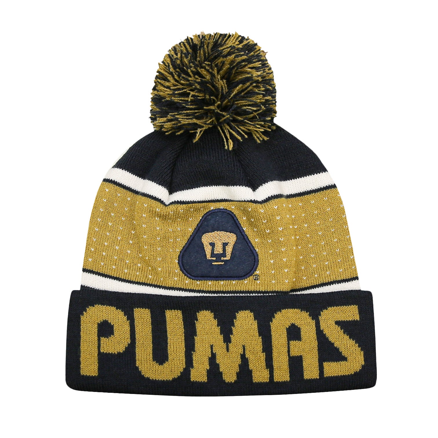 Pumas UNAM Pegged Pom Pom Beanie by Icon Sports