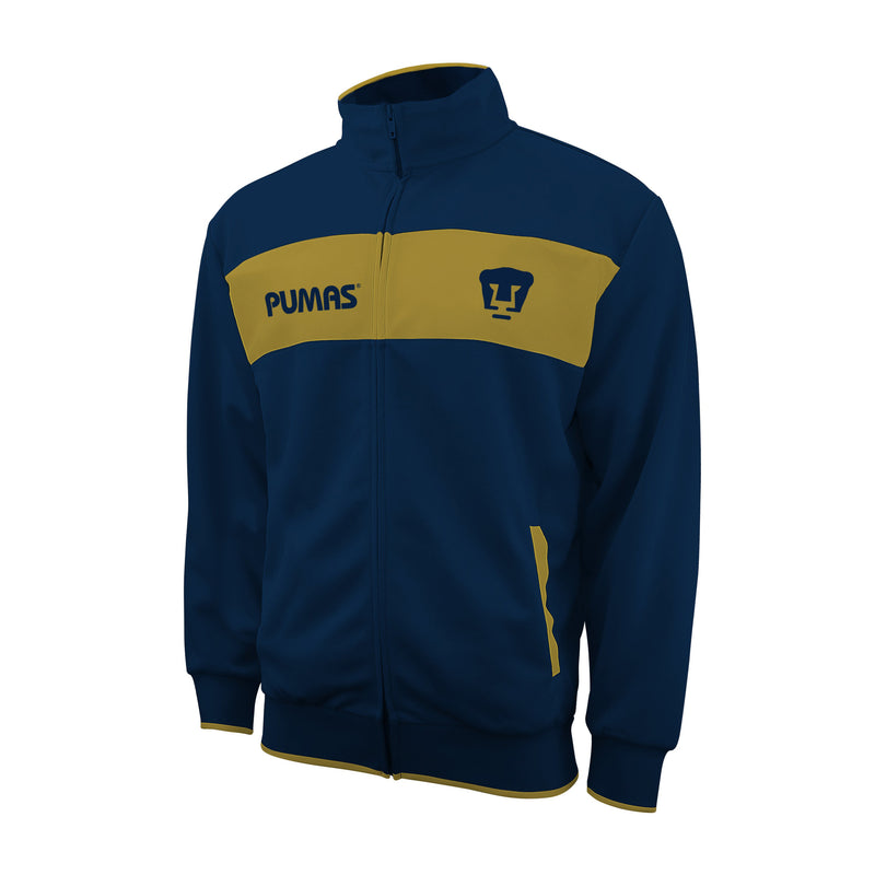 Pumas UNAM "Centering" Adult Full-Zip Track Jacket - Navy by Icon Sports
