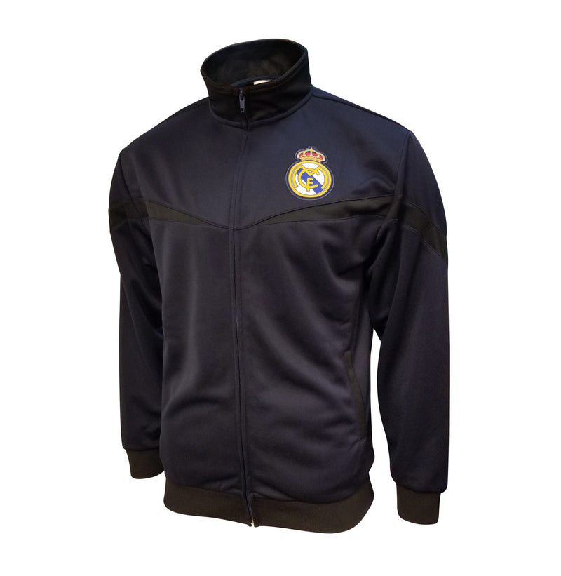 Real Madrid Adult Full-Zip Track Jacket - Navy by Icon Sports
