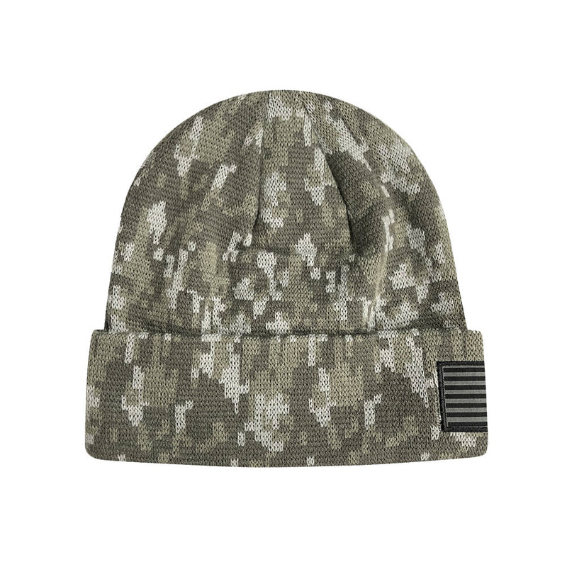 us space force adult unisex beanie in digital camo