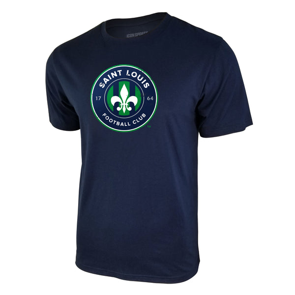 USL St Louis FC Logo Tee - Navy Blue by Icon Sports