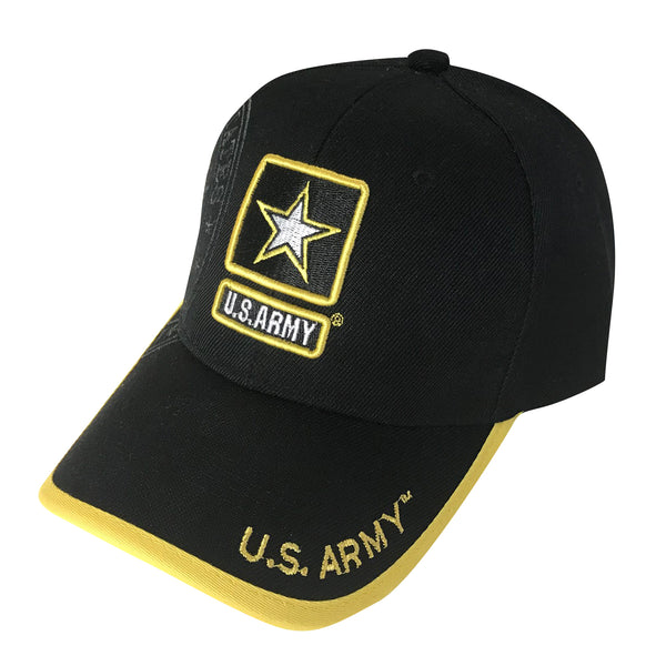 U.S. Army Logo Acrylic Cap - Black by Icon Sports