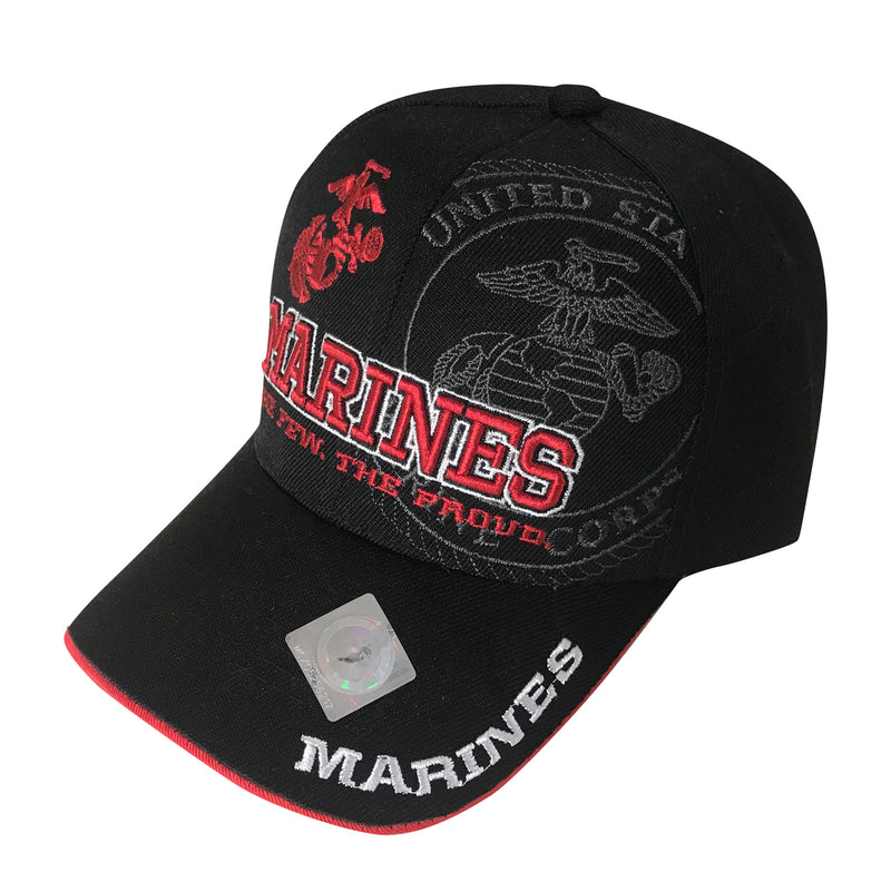 U.S. Marine Corps Acrylic Cap - Black by Icon Sports