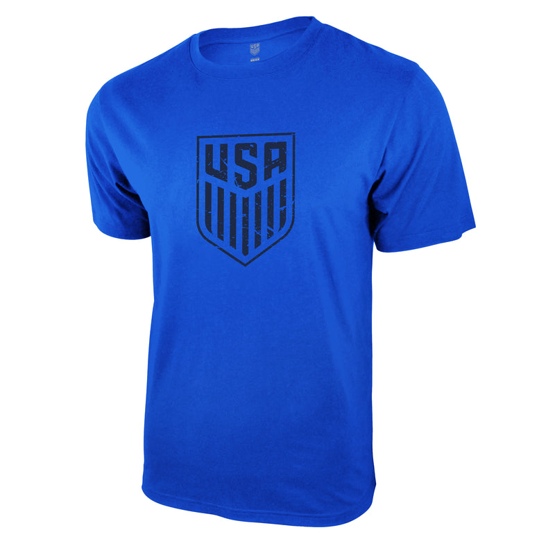 U.S. Soccer USMNT Adult Distressed Solid Logo T-Shirt
