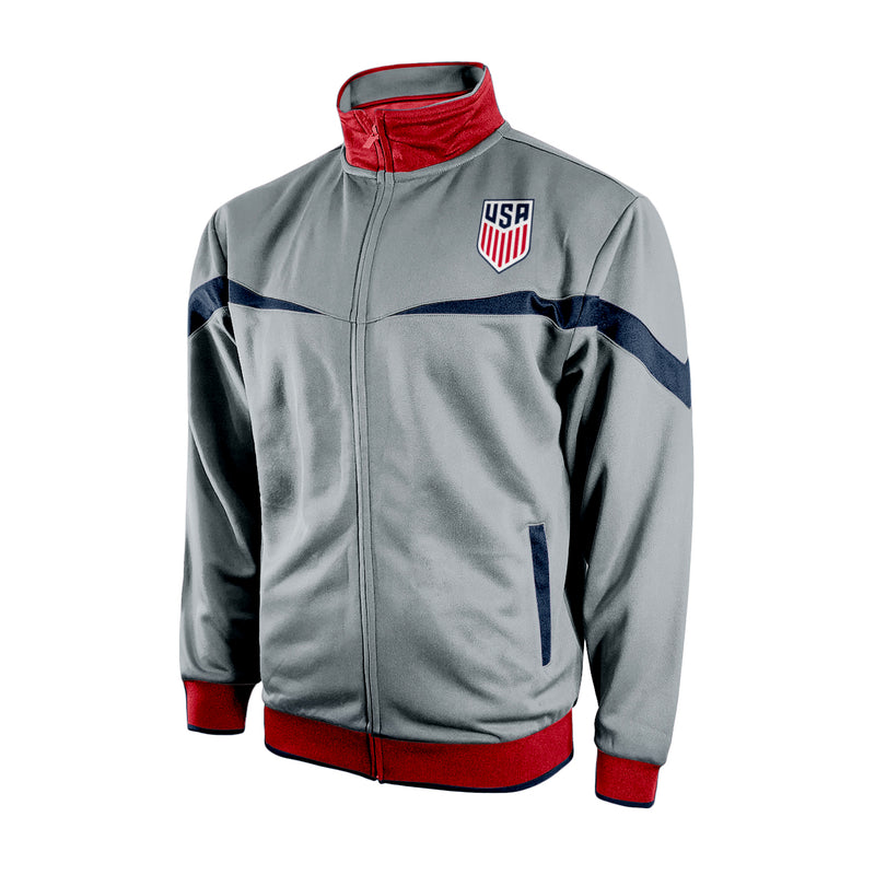 US Soccer USMNT Adult Men's Full-Zip Track Jacket by Icon Sports