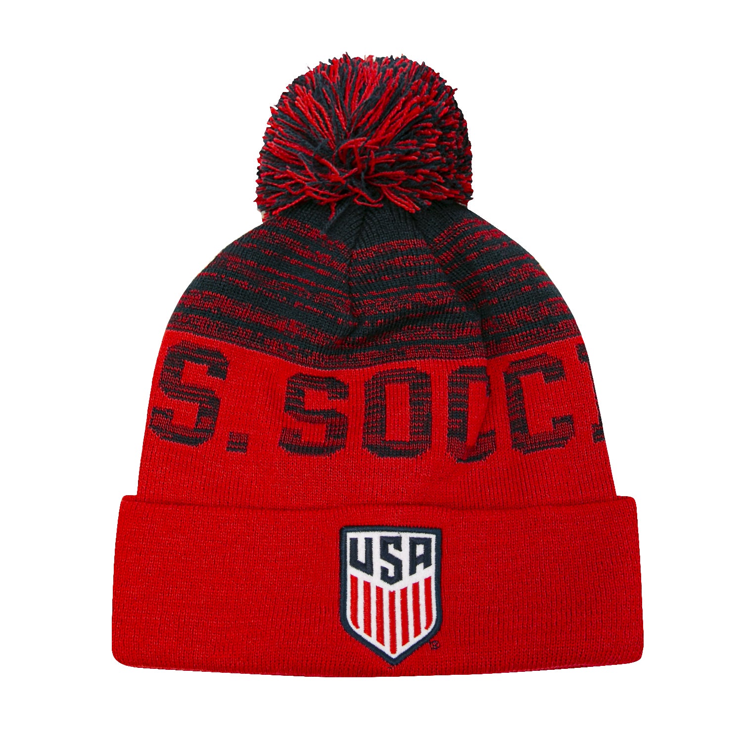 U.S. Soccer Distressed Pom Beanie by Icon Sports