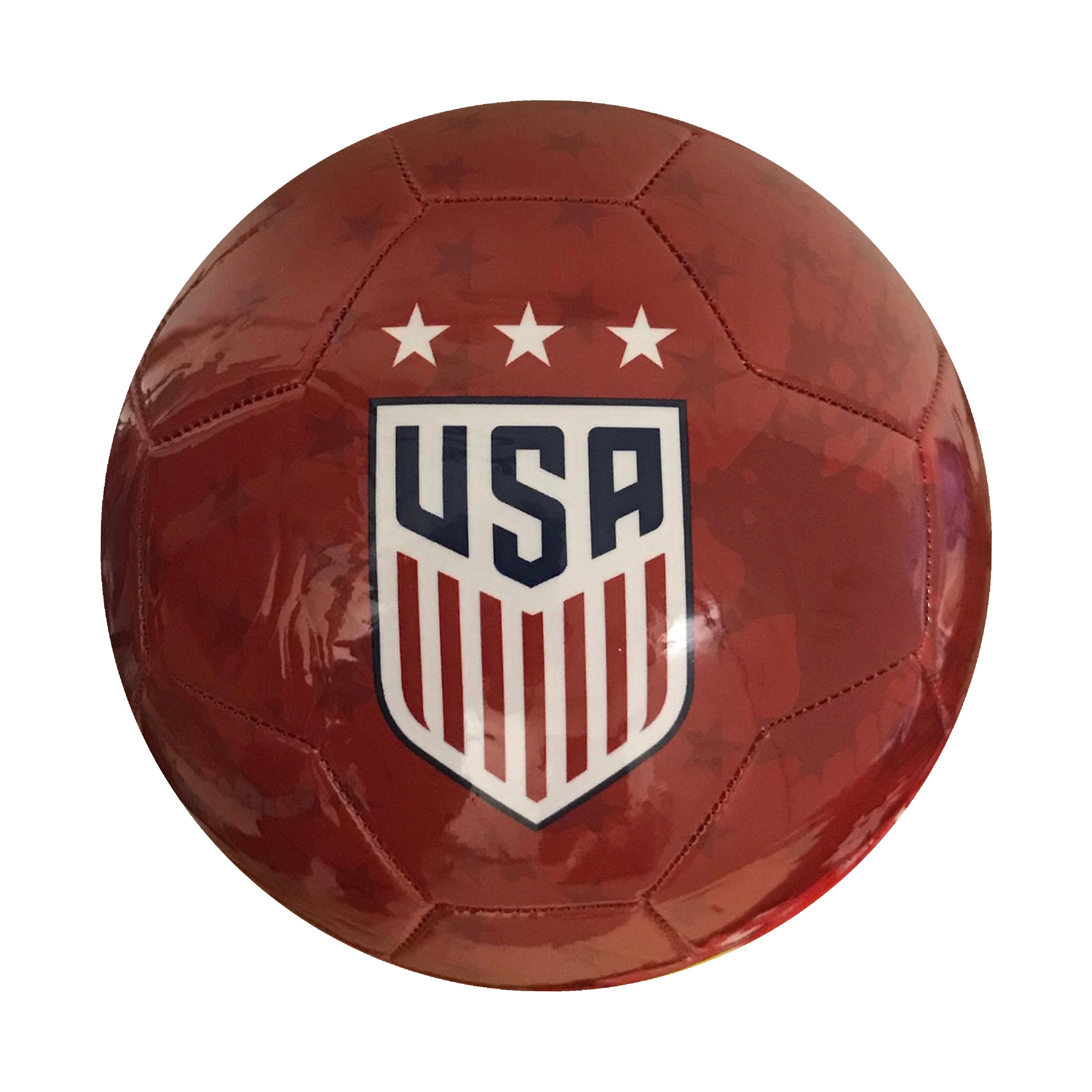 USWNT Size 5 Graphic Players Soccer Ball - Red by Icon Sports