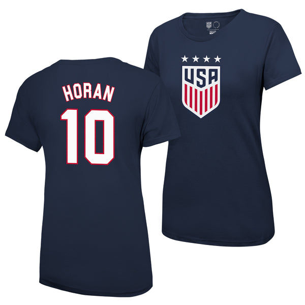 Lindsey Horan USWNT Women's 4 Star T-Shirt