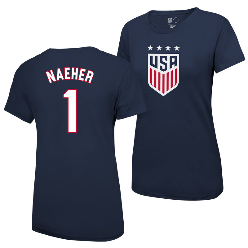 Alyssa Naeher USWNT Women's 4 Star T-Shirt